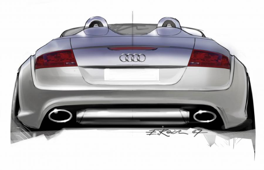 Эскиз Audi TT Clubsport Quattro Concept (8J) 2007 года  (фото 4 из 22)